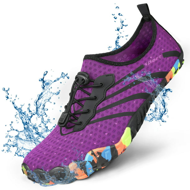 Womens Water Shoes Aqua Socks Beach Non-Slip Barefoot Swimming Pool Lightweight